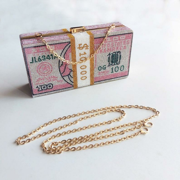 Handbags - CASH MONEY CLUTCH